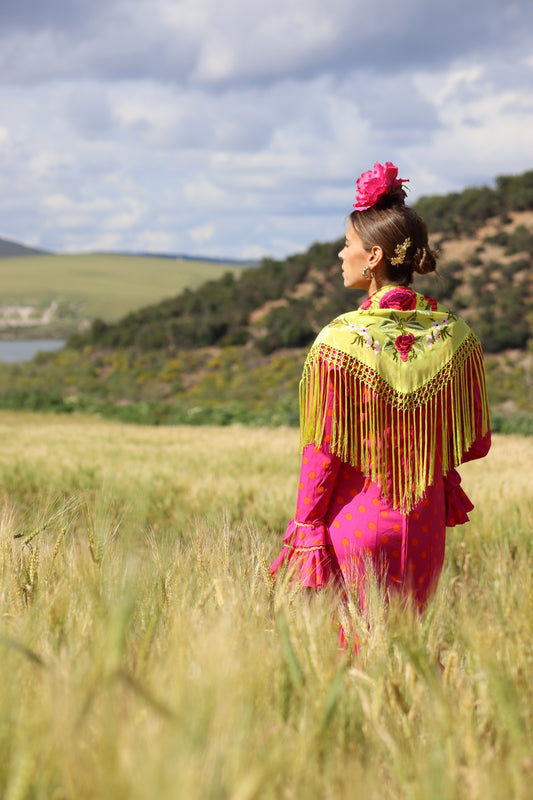 MANTÓN FLAMENCA BINIBECA LIMA