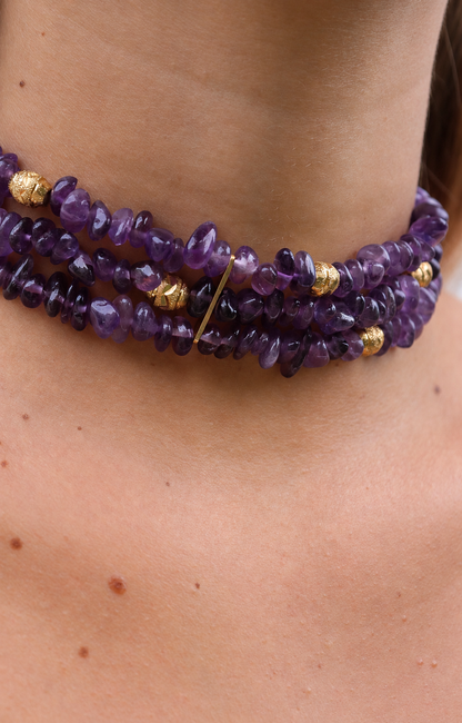 CHOKER AMÉTHYSTE