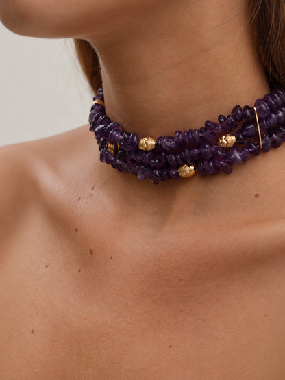 CHOKER AMÉTHYSTE