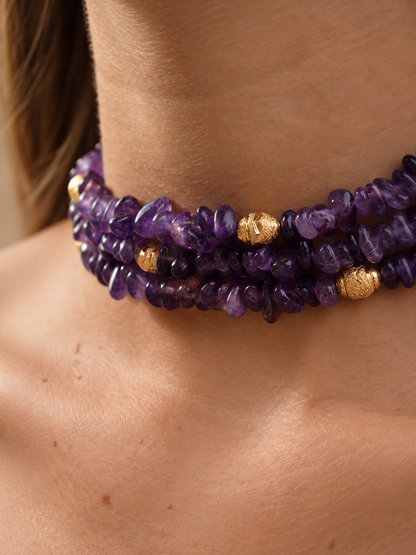 CHOKER AMÉTHYSTE