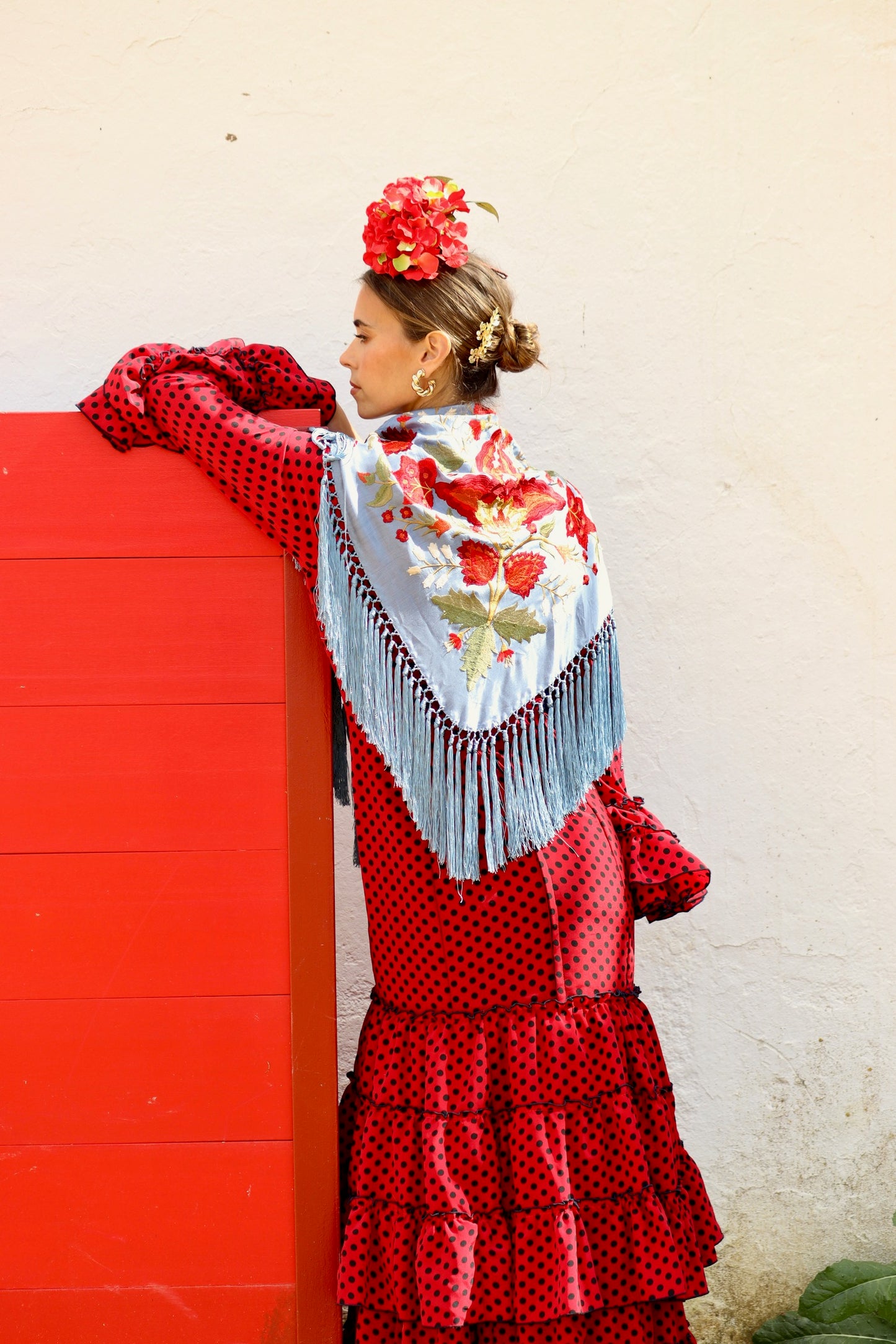 Mantón Flamenca Binibeca Ducado