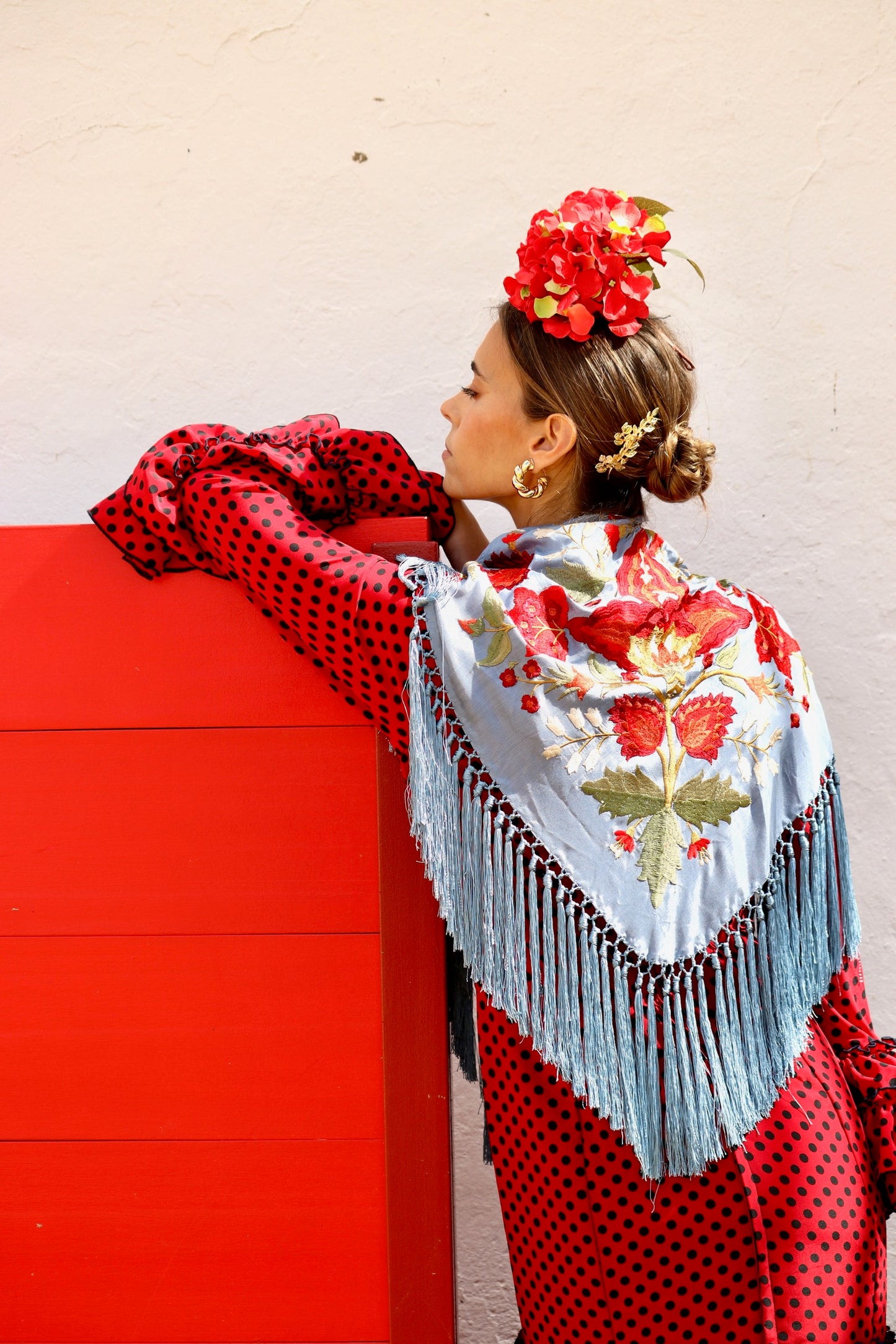 Mantón Flamenca Binibeca Ducado