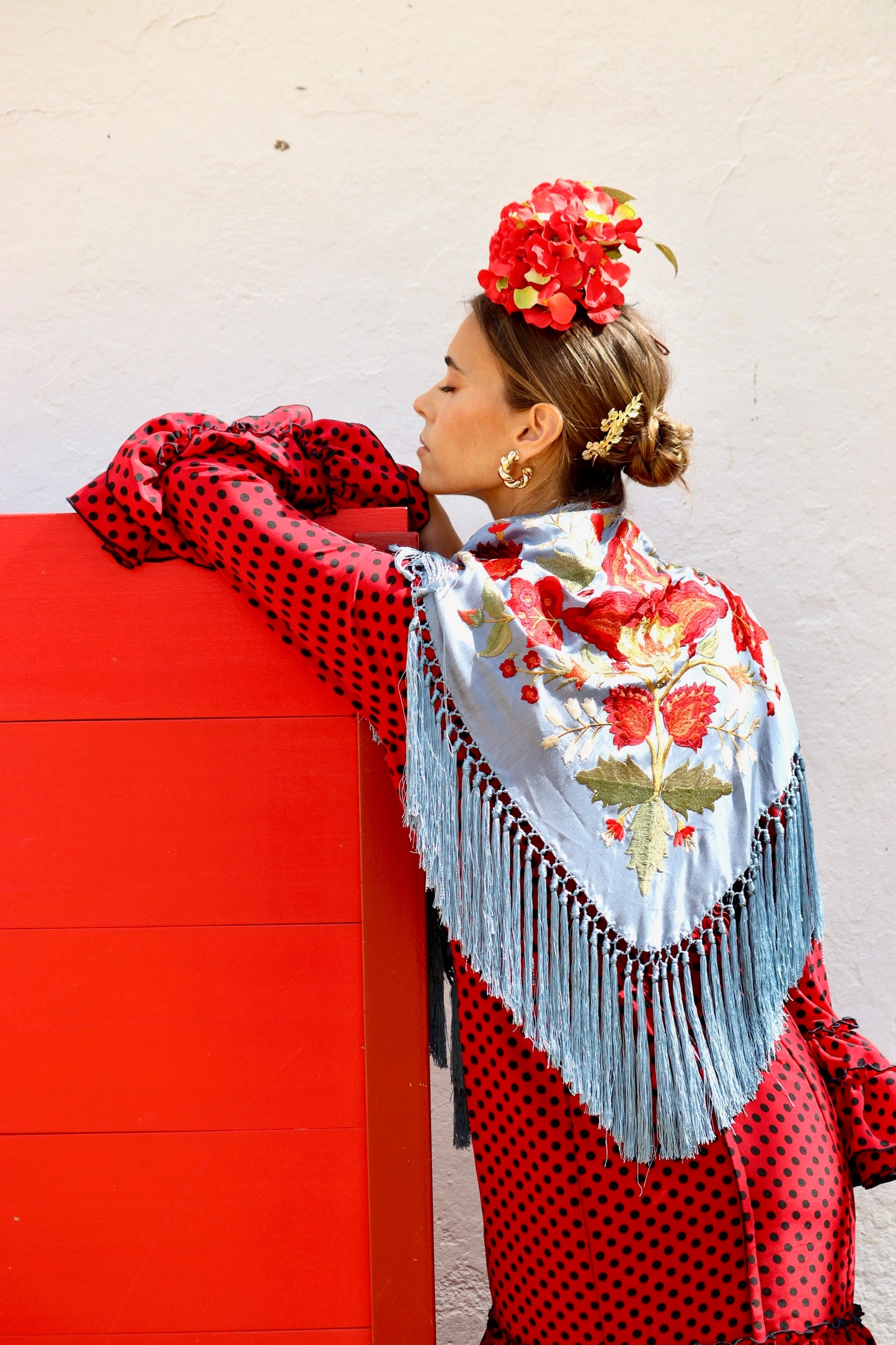 Mantón Flamenca Binibeca Ducado