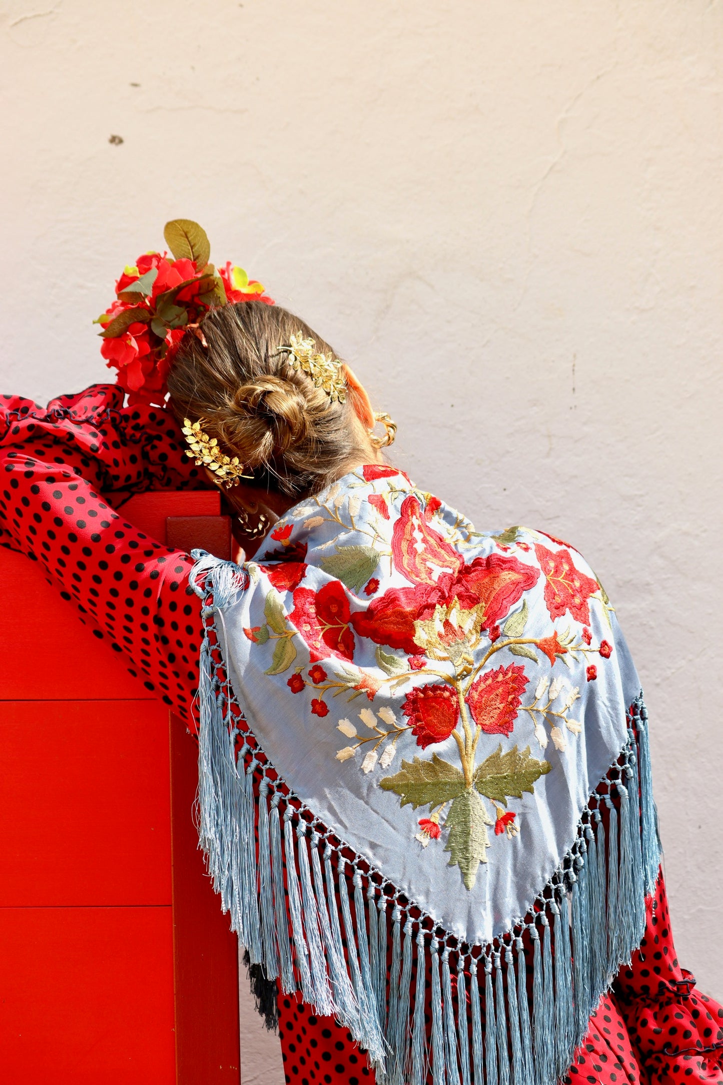 Mantón Flamenca Binibeca Ducado