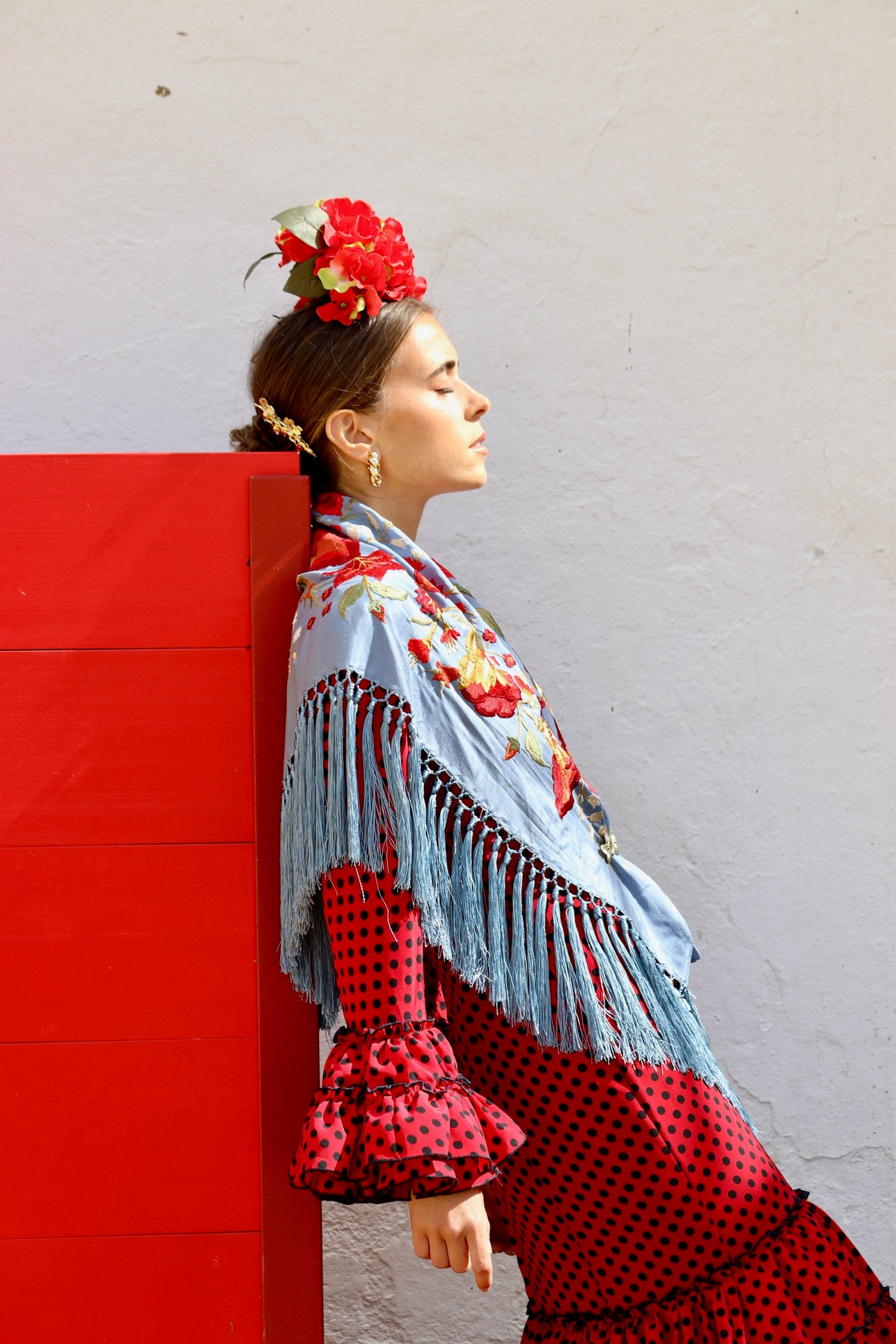 Mantón Flamenca Binibeca Ducado