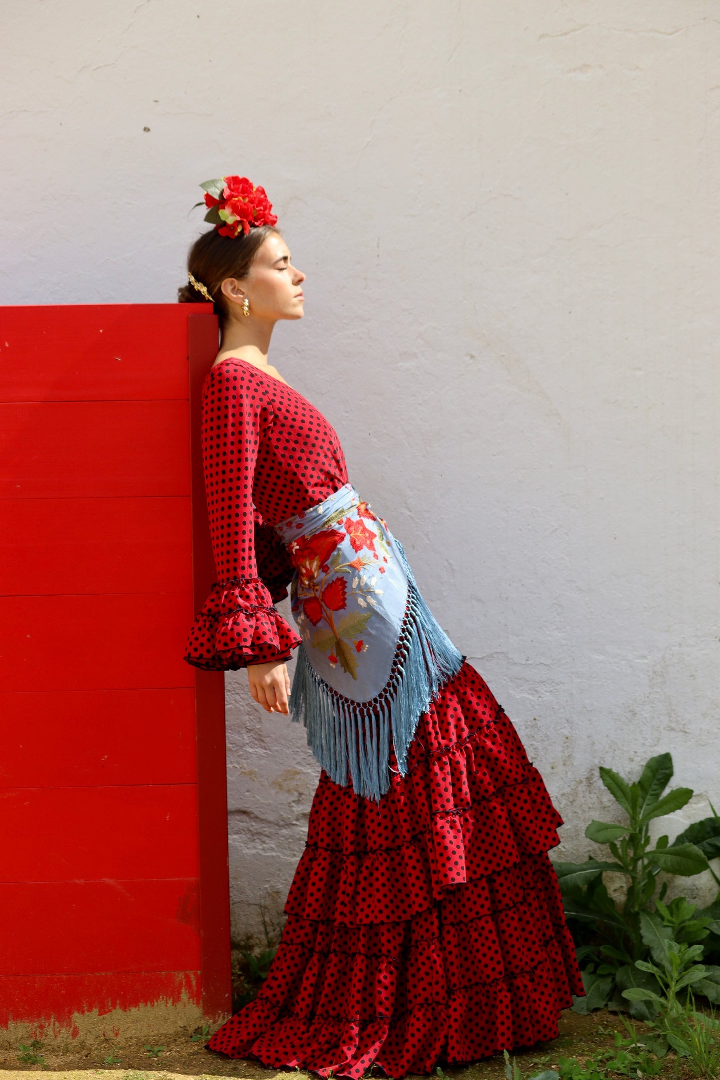 Mantón Flamenca Binibeca Ducado