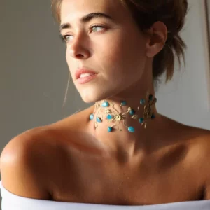 choker turquesa