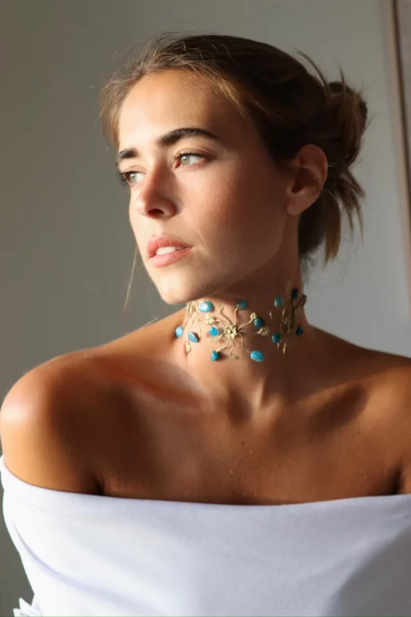 choker turquesa